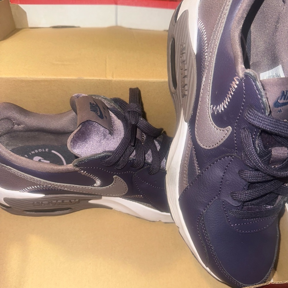 Nike Dark Purple and Gray Athletic Shoes